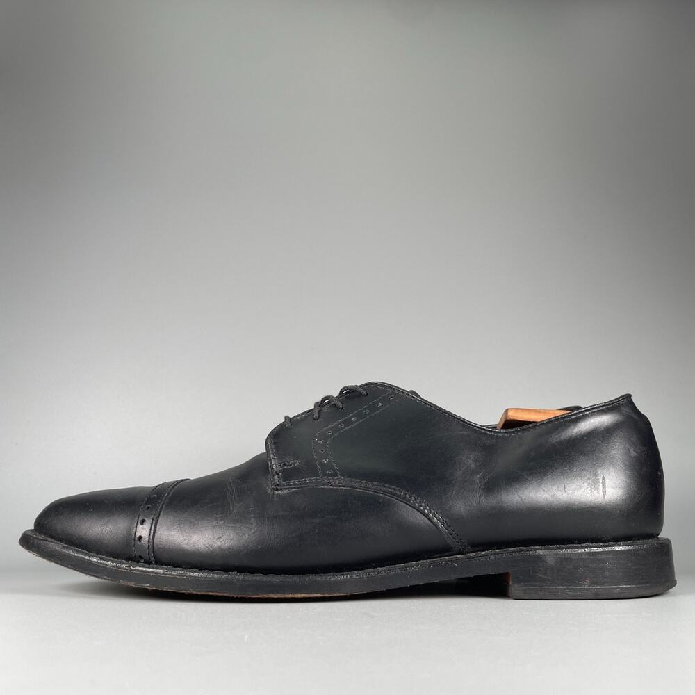 Allen Edmonds Clifton Men’s Size 10.5 D Black Leather Lace Up Derby Dress Shoes
